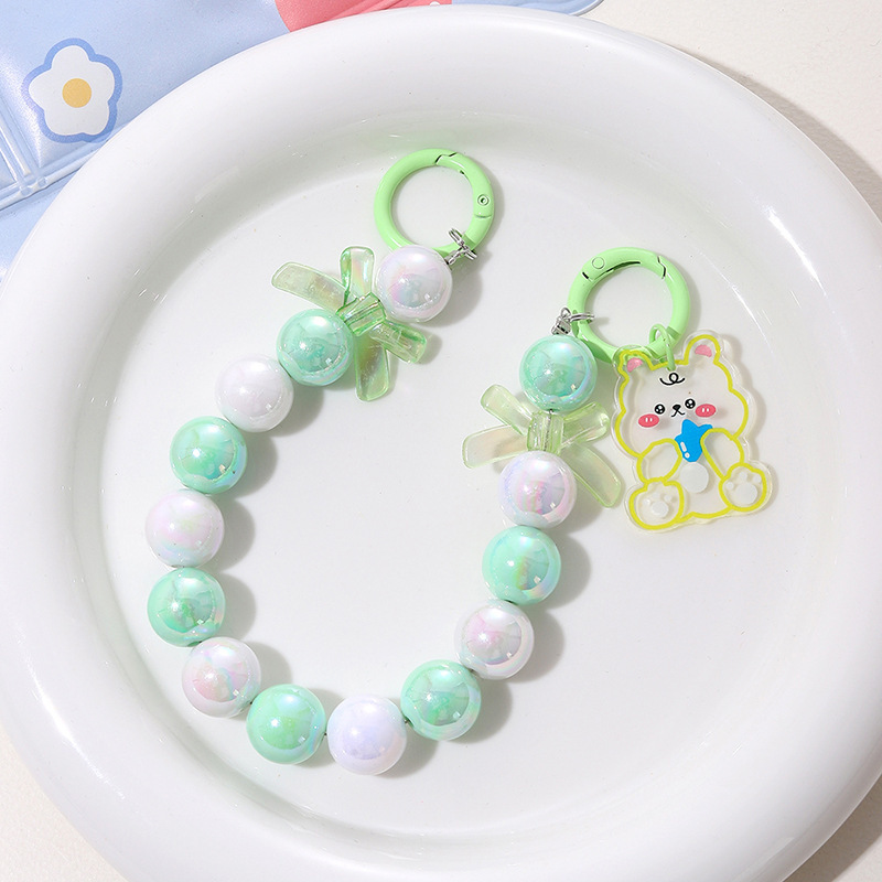 Nueva pulsera de color DIY conejo colgante sirena de color decoración de cuentas graduadas estudiantes colgantes de taza de agua