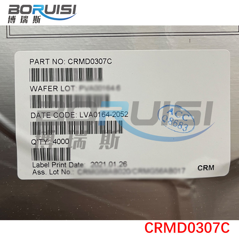 CRMD0307C PDFN5X6封装 MOS场效应管 互补功率 30V 16A 全新原装