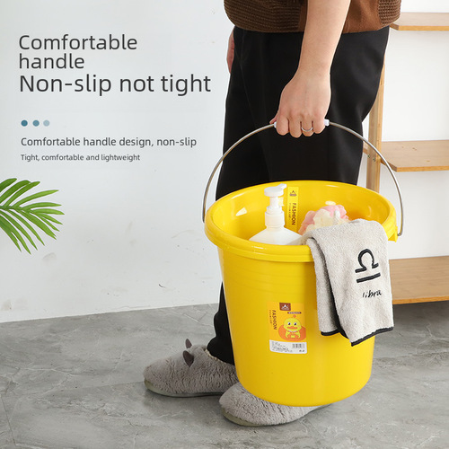 Cartoon Creative Plastic Basin Student Dormitory Laundry Handheld Bucket Wholesale Two-Piece Set Household Plastic Bucket