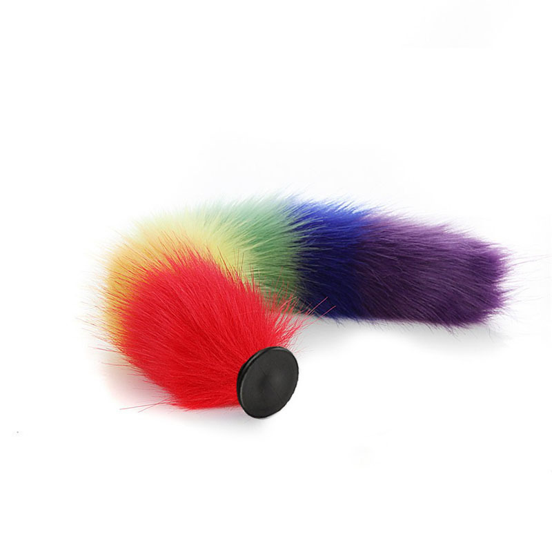 Sexy reemplazable Fox cola de silicona vibración anal plug back corte masturbación SM suministros para adultos entrega al por mayor
