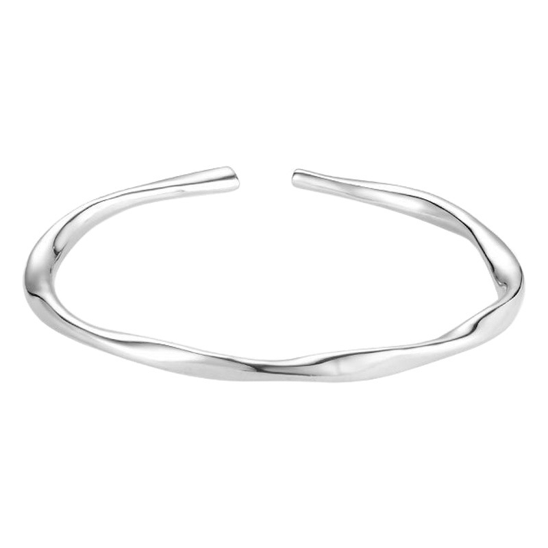 Minsheng Mobius pulsera femenina verano nicho diseño alto sentido anillo pulsera de plata moda pulsera del todo-fósforo