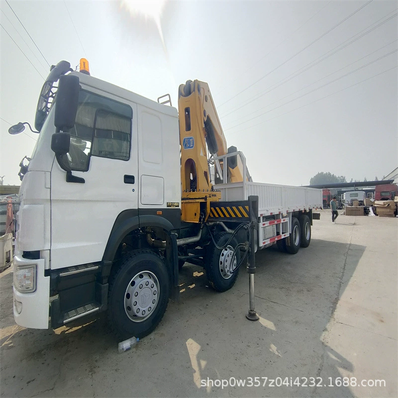 Экспорт подержанных самосвалов Haowo в Африку 10 колес 12 колес 371 л.с. прямой кран складной кран