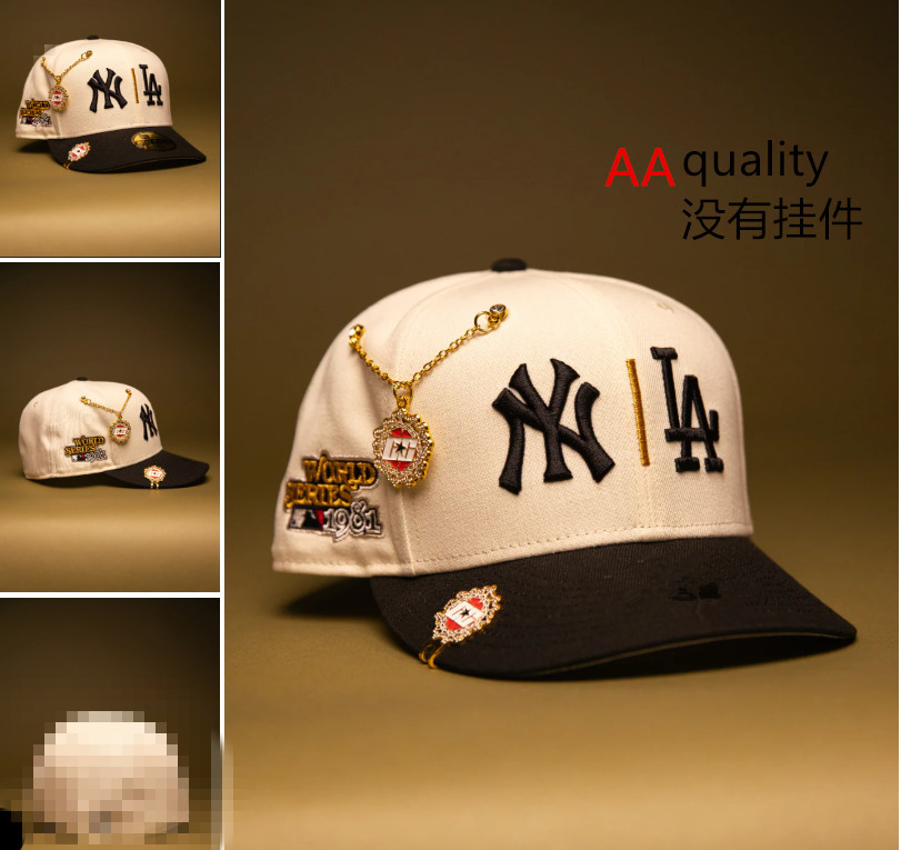 Comercio exterior transfronterizo al por mayor 2026 AA gorra de boca de pato bordado tridimensional ajustable gorra de hip-hop Yankees Dodgers