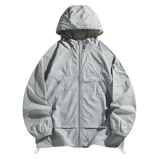 Upf50+ Sun Protection Clothing Summer New Anti-Uv Skin Clothing Couple Casual Outdoor Ice Silk Breathable Sun Protection Clothing