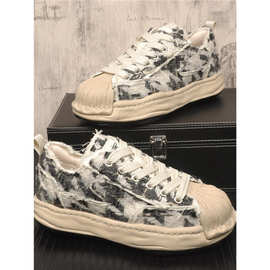 新款男士个性休闲板鞋百搭时尚潮鞋厚底内板运动鞋男鞋溶解鞋