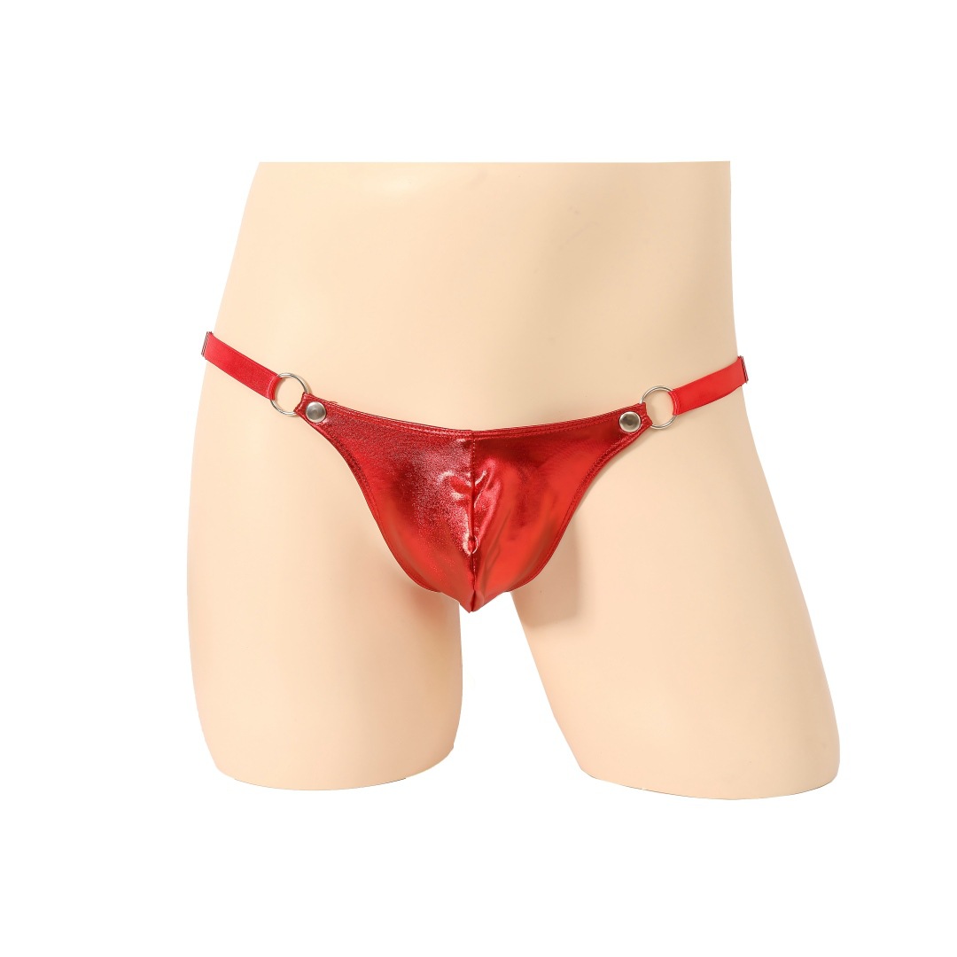European and American Hip Temptation Men's Sexy Thong Men's Low-Waist Sexy Underwear Bag Ring T-Pants