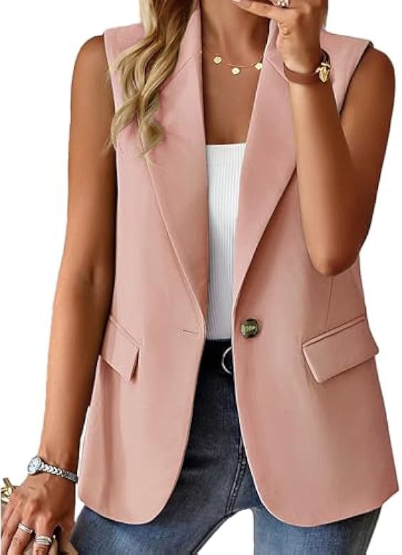 2025 nuevas mujeres europeas y americanas transfronterizas de Amazon traje de temperamento de moda casual chaleco ropa de mujer