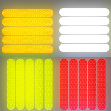 Anti-headlight glare reflective sticker for car, 5 pieces of night light, anti-glare, body covering, scratch-resistant personalized car decal