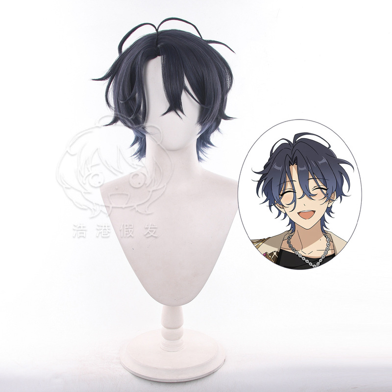 【Haogang】Idol Es Dream Festival Ganle Qian-Sui Cosplay Wig Scalp Top Reverse Curl Gradient Wig 【Haogang】Idol Es Dream Festival Ganle Qian-Sui Cosplay Wig Scalp Top Reverse Curl Gradient Wig