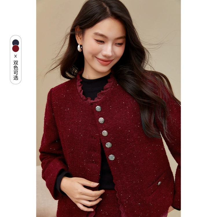 [Французский стиль Qianjinfeng хлопковый набор из двух частей] Fengxiu большой размер женский толстый mm2024 зимний новый