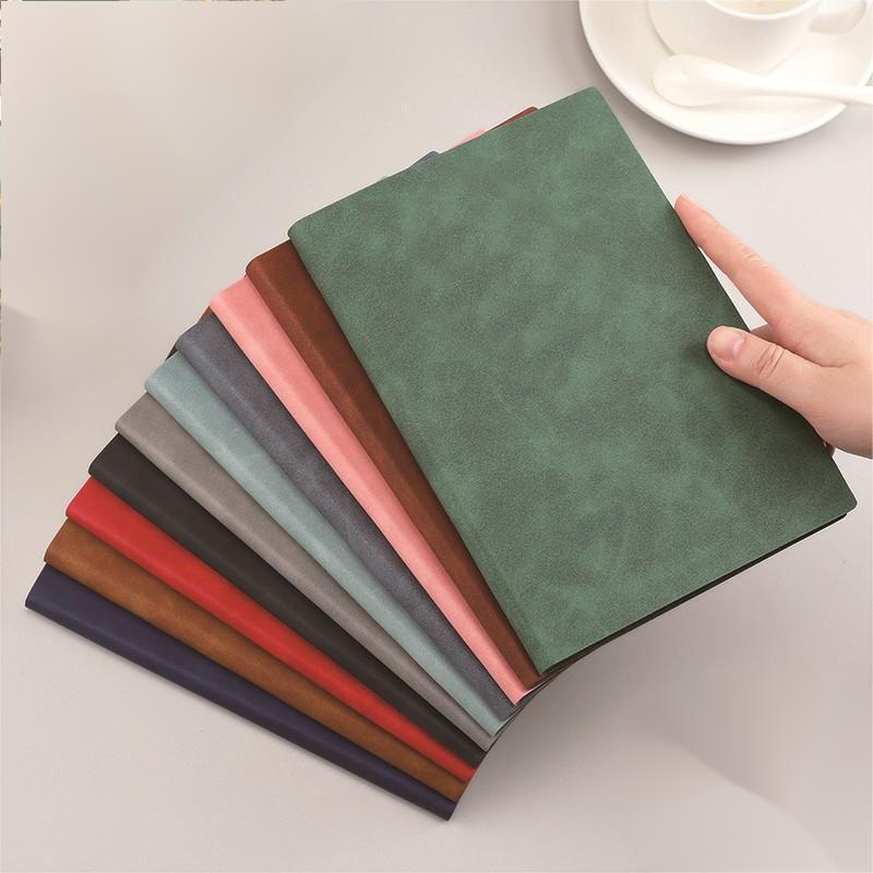 Sheepskin Soft Leather Notebook A5 Notebook Customized Logo Printing Company Corporate Business Meeting Record Book