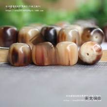 厂家批发天然牛角桶珠 耗牛角精抛散珠12-20mm DIY饰品配件垒德株