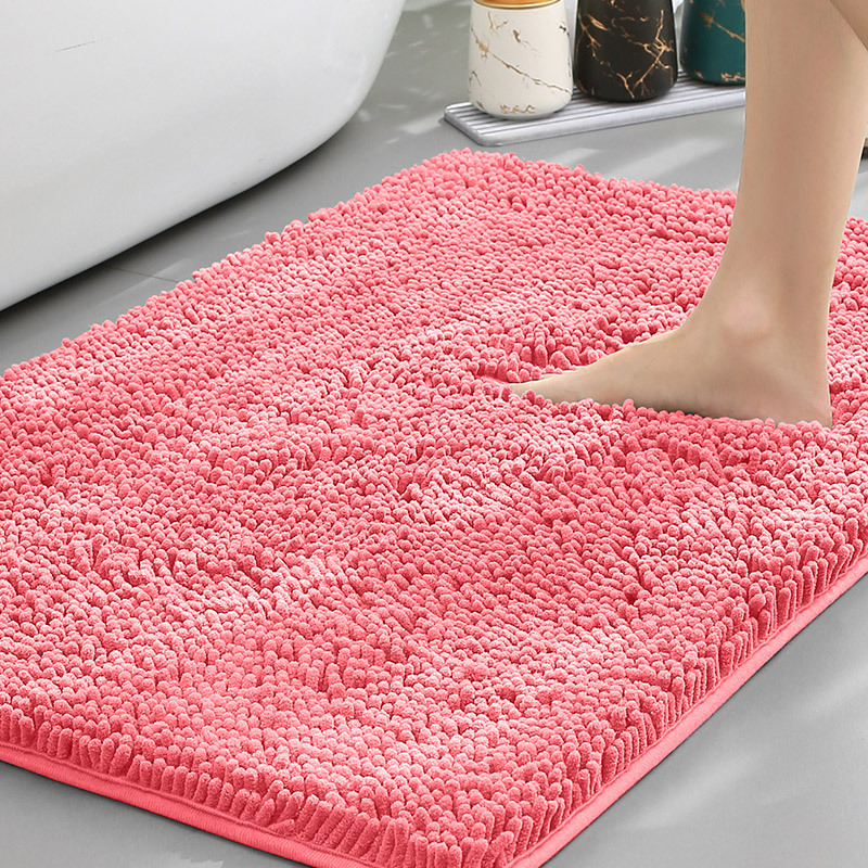 Alfombrilla de baño Alfombra absorbente de agua en la puerta del baño Alfombrilla antideslizante de chenilla Alfombrilla de entrada Alfombrilla de baño