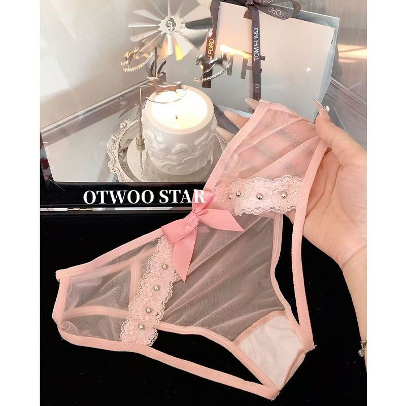 Willow nail sexy underwear women's perspective thin crotch-free lace underwear sexy triangle panties temptation Willow nail sexy underwear women's perspective thin crotch-free lace underwear sexy triangle panties temptation