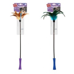 GiGwi Premium Cat Toy Self-Entertaining Feeder Magic Feather Durable for Biting, Suitable for Kitten, Pet Small Cat Supplies