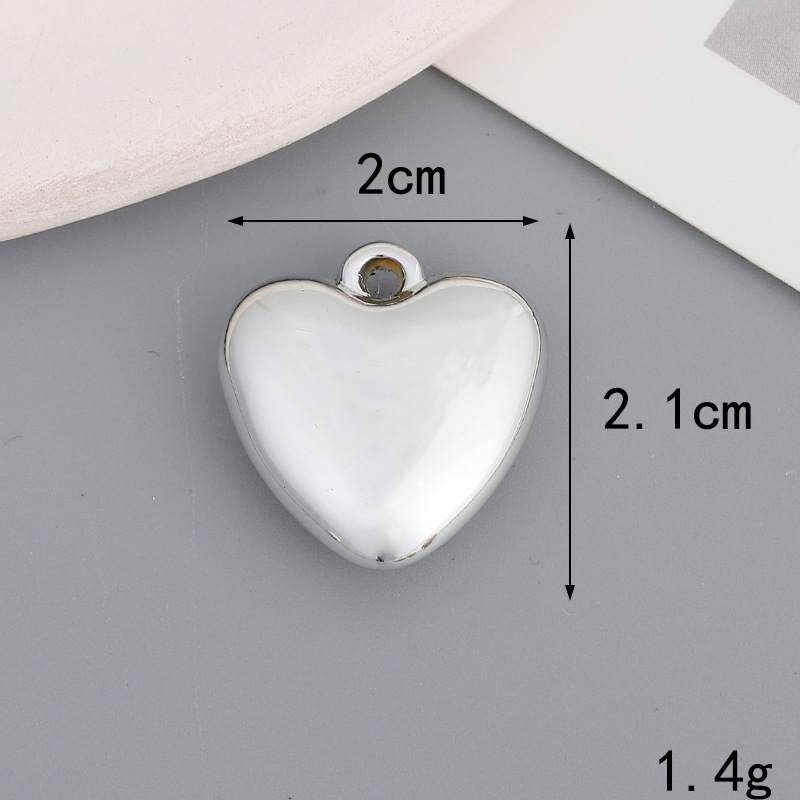 2g Weight Pendant Jewelry Making Type 2*2.1CM, 2*2.3cm, 3.5*3.5cm Jewelry Making Size DIY Jewelry Accessories Classification 1 Piece Quantity Plastic Material Heart Shape, Bow Knot Pattern All Seasons Season Plating Design Vintage Style, Classic Style Style 1 Piece 2*2.1CM 2*2.3cm 3.5*3.5cm Plastic Heart Shape Bow Knot Pendant 12