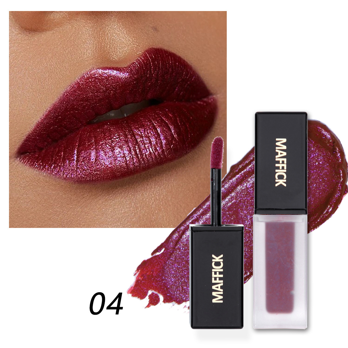 Cross-border bestseller 6-color non-stick cup small square tube lip gloss and non-fading lip gloss undefined