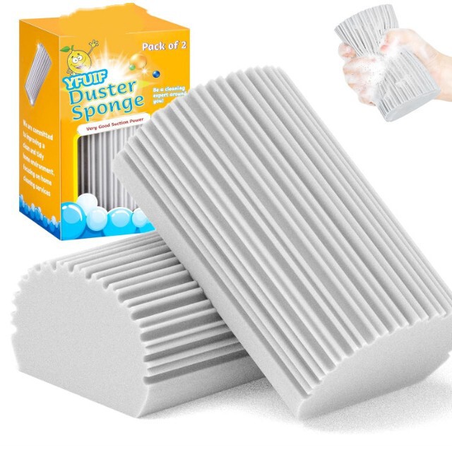 Dust Removal Sponge, Magic Sponge Eraser Cleaning Tool for Baseboards