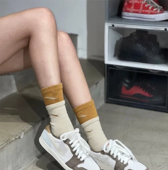 Nk Socks Suwan Next Double Cuff Casual Sports Socks Long Tube Socks Cotton Socks Shark Pants Unisex Couple Style Nk Socks Suwan Next Double Cuff Casual Sports Socks Long Tube Socks Cotton Socks Shark Pants Unisex Couple Style