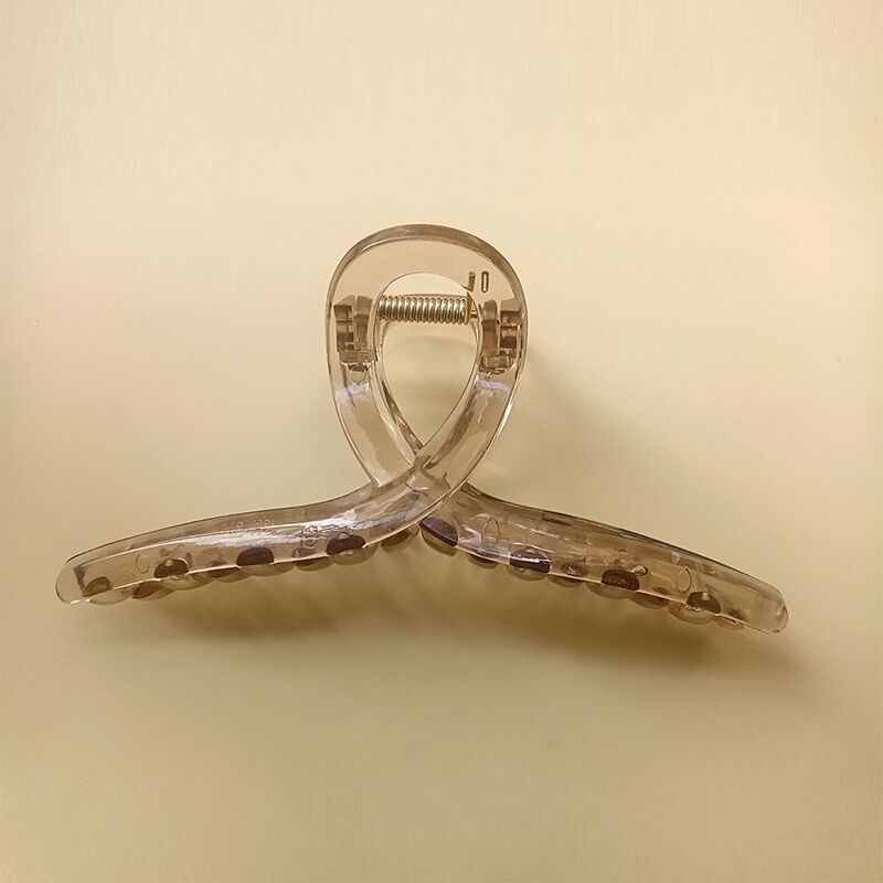 Corea del Sur ins simple agarre hacia atrás cabeza curva Cruz tiburón clip horquilla baño updo jalea agarre de pelo grande