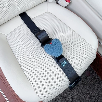 Car seat belt | Car Supplies for Women - three-point-anti-strangle-safety-belt-black-blue-love-heart