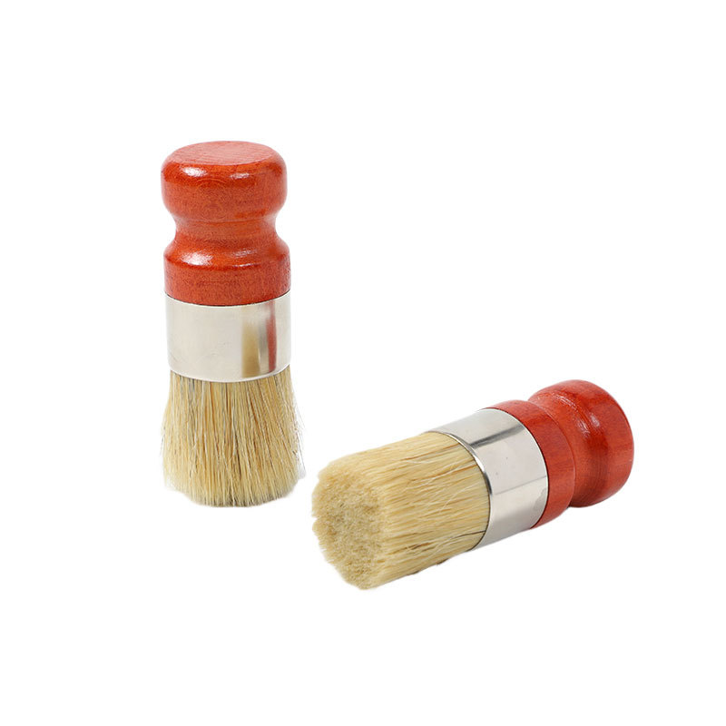 Cepillo de cabeza redonda personalizado cepillo de grietas de automóvil interior de cuero zapatos sofá cepillo de aceite de herramientas personalizadas fabricante de cepillo