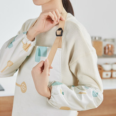 Women's kitchen apron for home cooking, waterproof and oil-proof, extended style, high-end, modern style, labor protection and wear-resistant new style for work