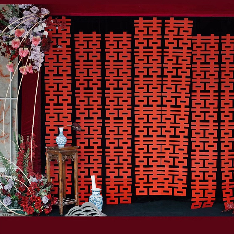 boda nueva decoración de tela colgante boda cortina de compromiso banquete de pared de fondo para hombres y mujeres decoración de la habitación