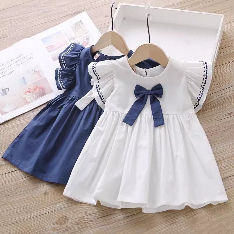 Girls' Summer Dress 2026 New Style Kidsren's Korean Style Cute Dress Baby Girl Summer Sweet Princess Dress