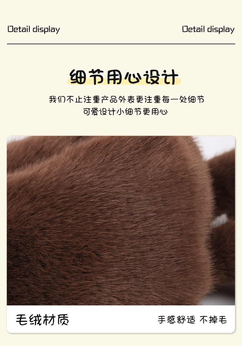Car-Mounted Tissue Box Hanging Cartoon Puppy Car Seat Back Tissue Bag Car Tissue Box Car Interior Decoration Supplies