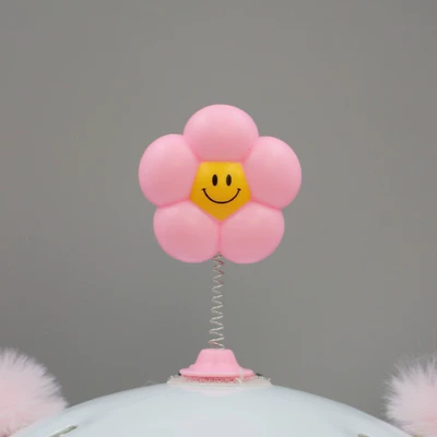 Cute Sunflower Spring Motorcycle wheel hub - pink