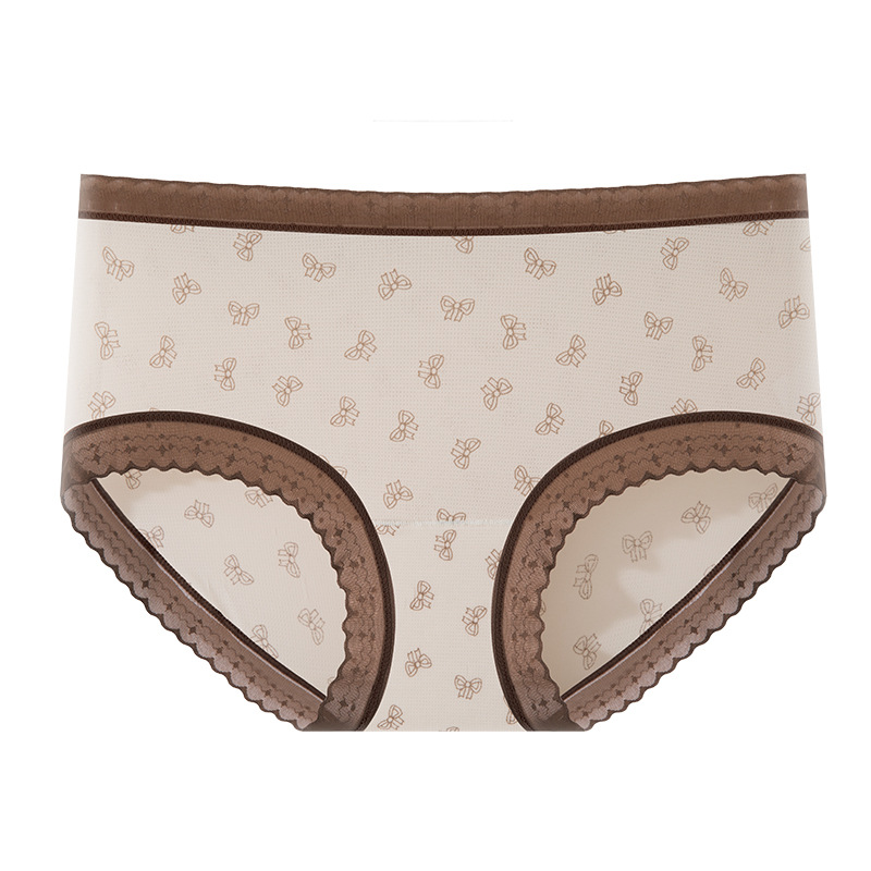 Hilo de seda de hielo, malla transpirable, estampado de leopardo, niña de verano, entrepierna de seda, entrepierna antibacteriana, entrepierna larga, calzoncillos de seda de hielo para mujer