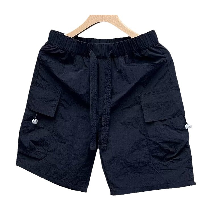 Ultra-Lightweight Men's Quick-Dry Cargo Shorts - Breathable Casual Athletic Shorts With Multiple Pockets For Summer, Beach, And Outdoor Activities_viptrois.com