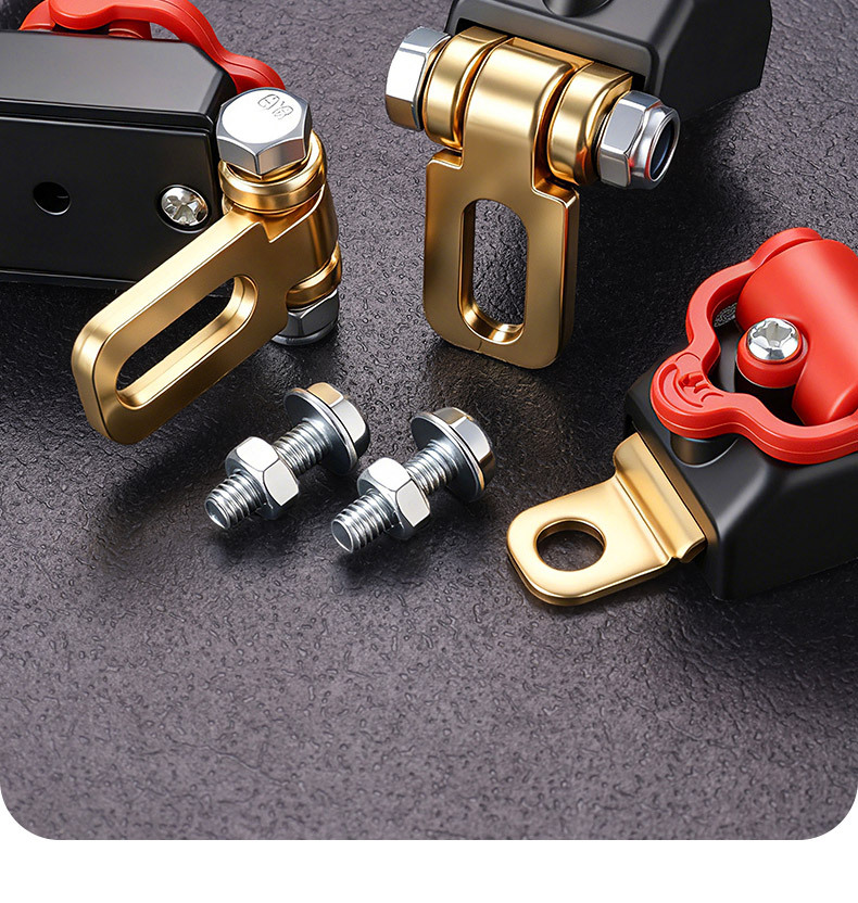 Thickened Pure Copper Car Battery Power-Off Switch 12V24V Universal Quick Power-Off Anti-Drain Protection Switch