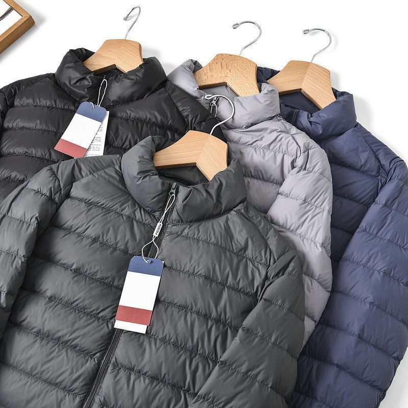 El comercio exterior alemán original de pluma de algodón superligero chaqueta de algodón de tamaño grande ropa de hombre otoño y invierno delgada y cálida superada