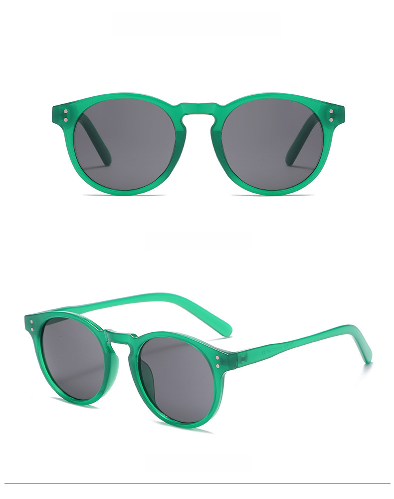 New Retro Small Frame Star Sunglasses Men and Women European and American Street Pat Rice Nails Sunglasses Trend Korean Style Glasses s21244_voghion.com