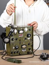 发报机模型复古无线电报机创意收藏摆件怀旧老物件拍摄影道具