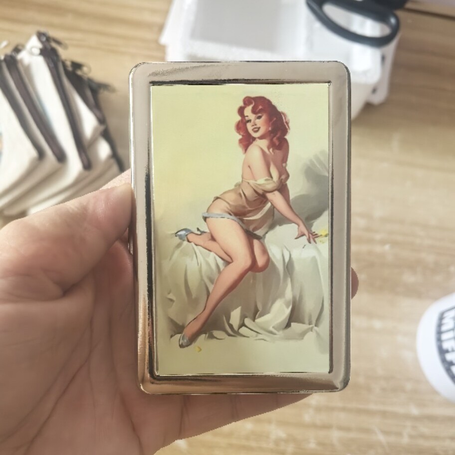 Amazon retro estilo de arte decorativo multifuncional bolsa de tarjetas y caja de almacenamiento de efectivo una prueba de patrón de fabricación