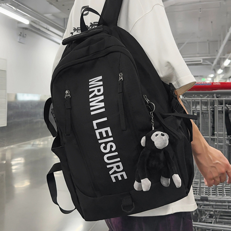 Mochila de gran capacidad impermeable y resistente al desgaste 2024 nueva mochila de ocio salvaje para estudiantes universitarios de secundaria y preparatoria al por mayor