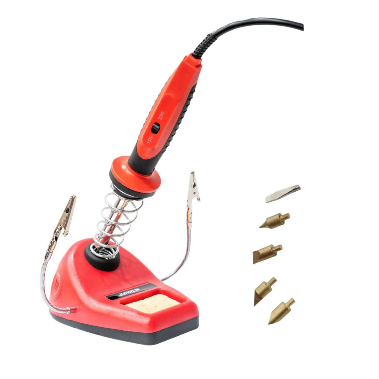 JR-D1530-A Электрический паяльник с двойным питанием и основанием / Железо для пирографии / Электрический утюг для гравировки / Сварочный инструмент