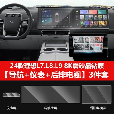 Tempered Film TPU Interior: Car interior film - 24-models-l789mega-navigation-instrument-matte-hd-tv