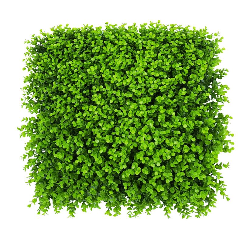 跨境热卖仿真植物墙造景装饰假花墙尤加利米兰装饰植物绿叶背景墙|undefined