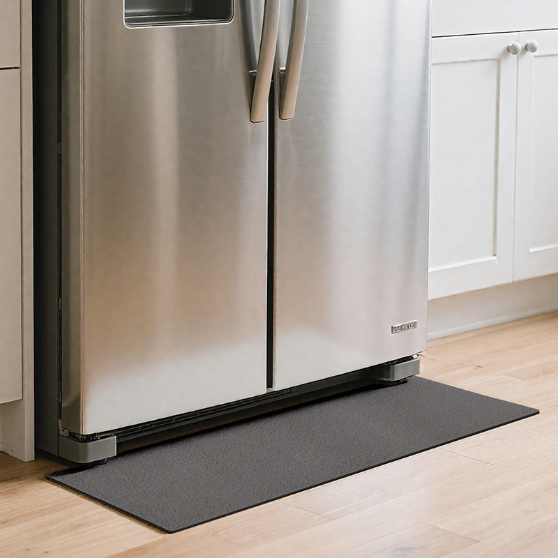 Minimalist Style Refrigerator Bottom Waterproof Mat Solid Wood Floor Protection Mat Washing Machine Bottom Non-Slip Leather Mat Floor Mat