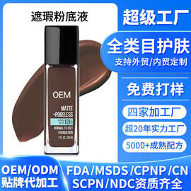 亚马逊气垫遮瑕粉底液oem跨境出口贴牌定制国潮