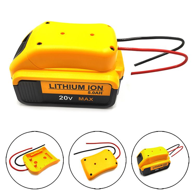 DIY Transformer Dewalt 14.4V/18V/20V Lithium Battery Electronic Wire Output Modification