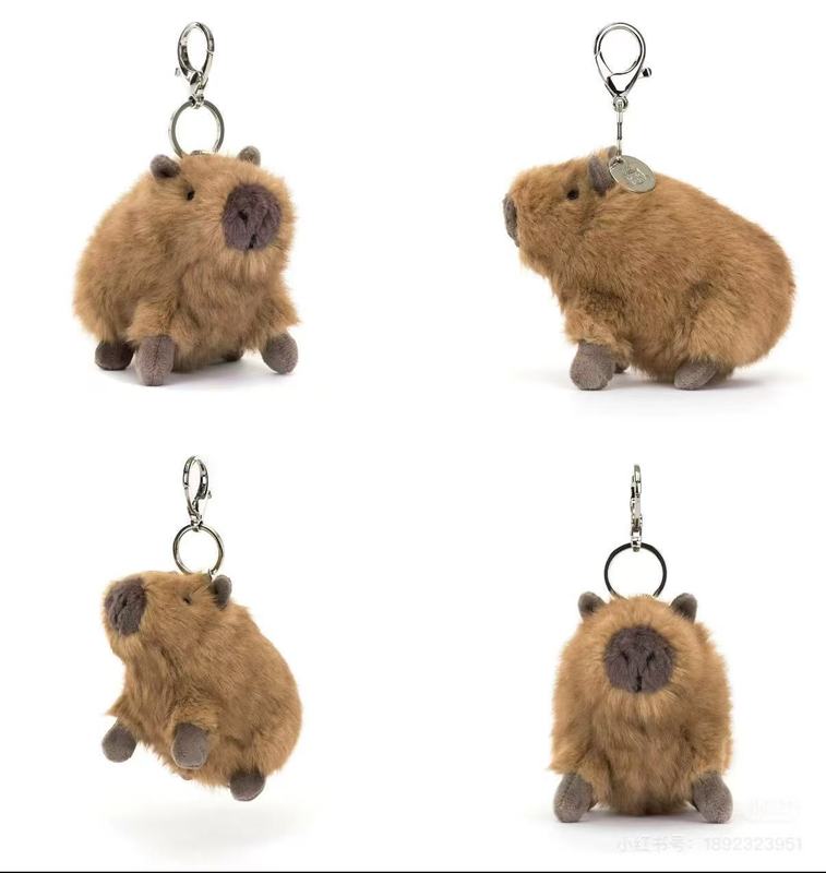 jellycat挂件三标齐全带钢印巴塞罗熊茄子牛角包款式齐批发礼物品|undefined