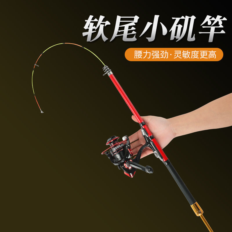 磯竿の鋭敏な色彩のやや柔らかい尾の小さいセットのいかだの竿を振って竿のフナの釣竿の海竿の漁具のフルセットを投げます。|undefined