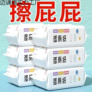 Family Pack of Butt Wipes, Adult Wet Toilet Wipes, Wet Wipes for Girls, Special Wet Toilet Wipes for Cleaning, Direct Flushing Toilet Wet Toilet Paper