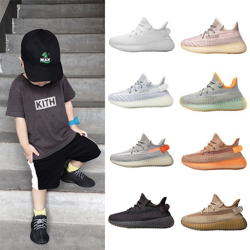 Coconut Shoes 350V2 Kidsren's Shoes Summer Mesh Sports Shoes Boys' Middle and Large Kidsren's Shoes Girls Primary School Students' Running Shoes