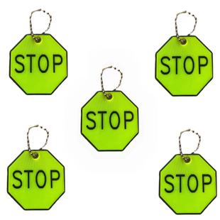 Reflective Pendant PVC Night Keychain Backpack Creative Luminous Security Key Pendant